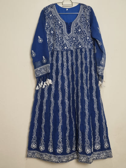 Chiffon Embroidered long frock