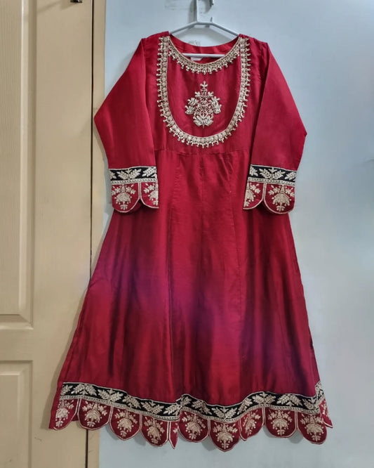 Khaadi net long frock