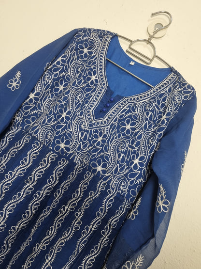 Chiffon Embroidered long frock