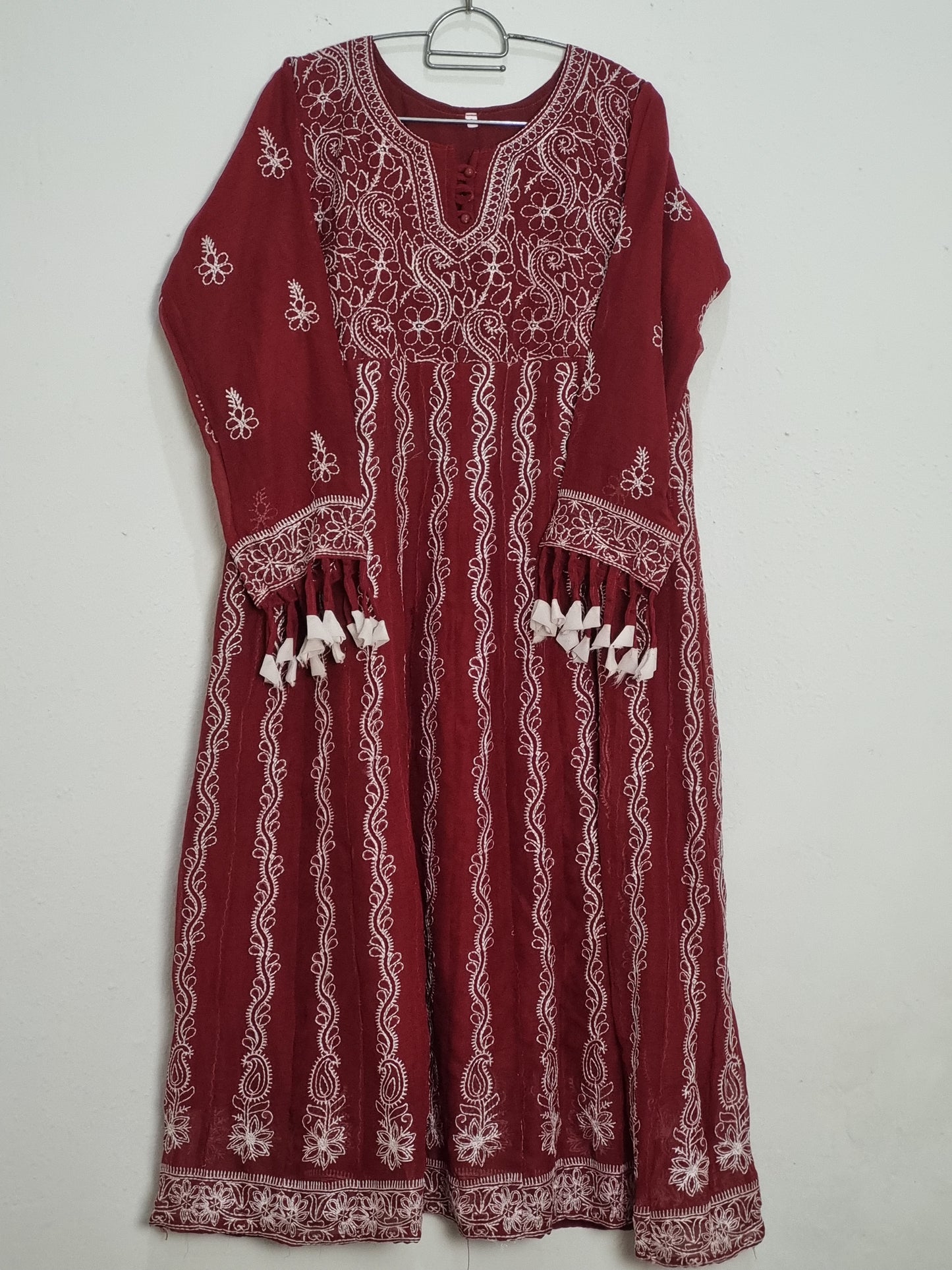 Chiffon Embroidered long frock