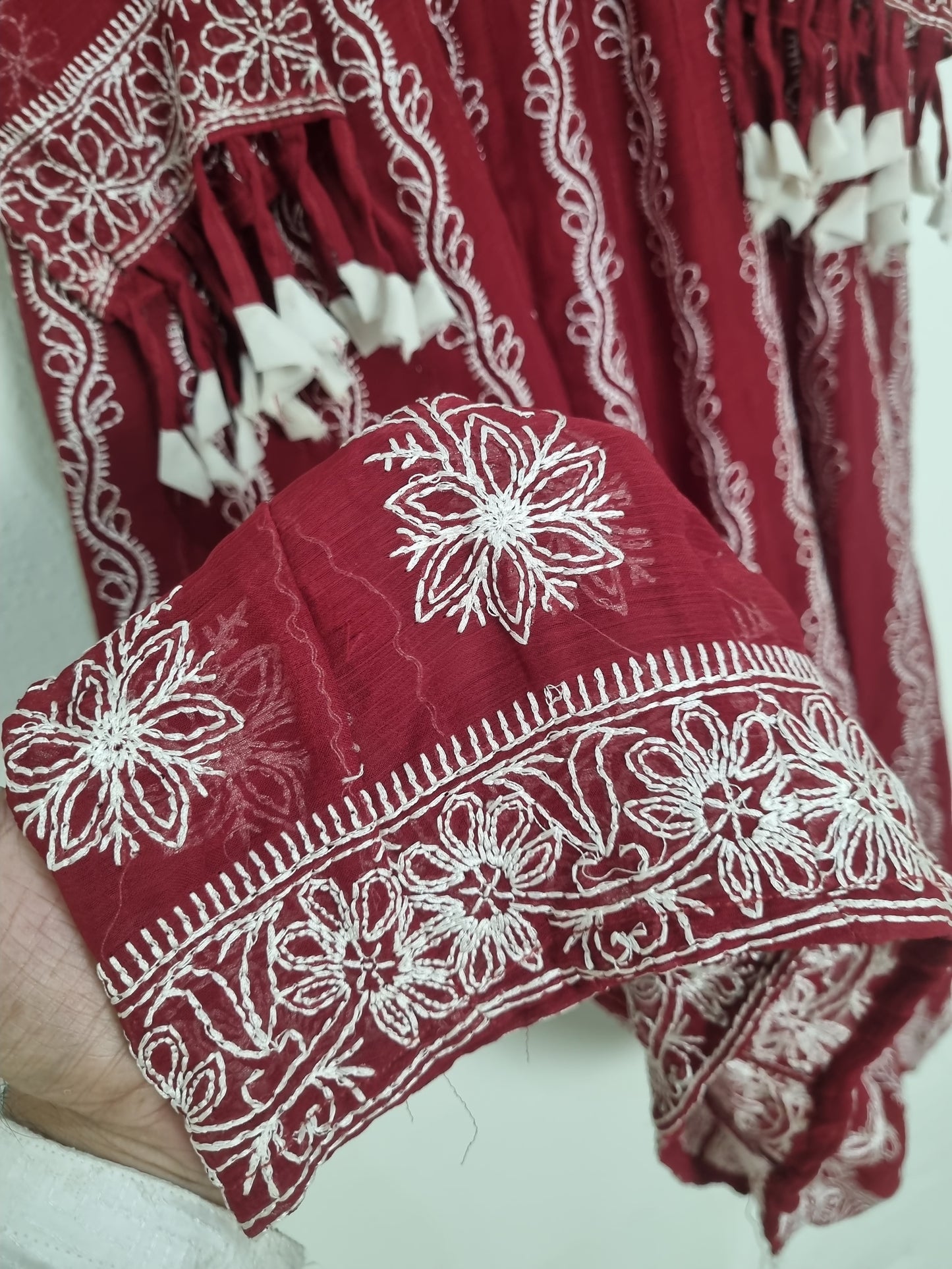 Chiffon Embroidered long frock