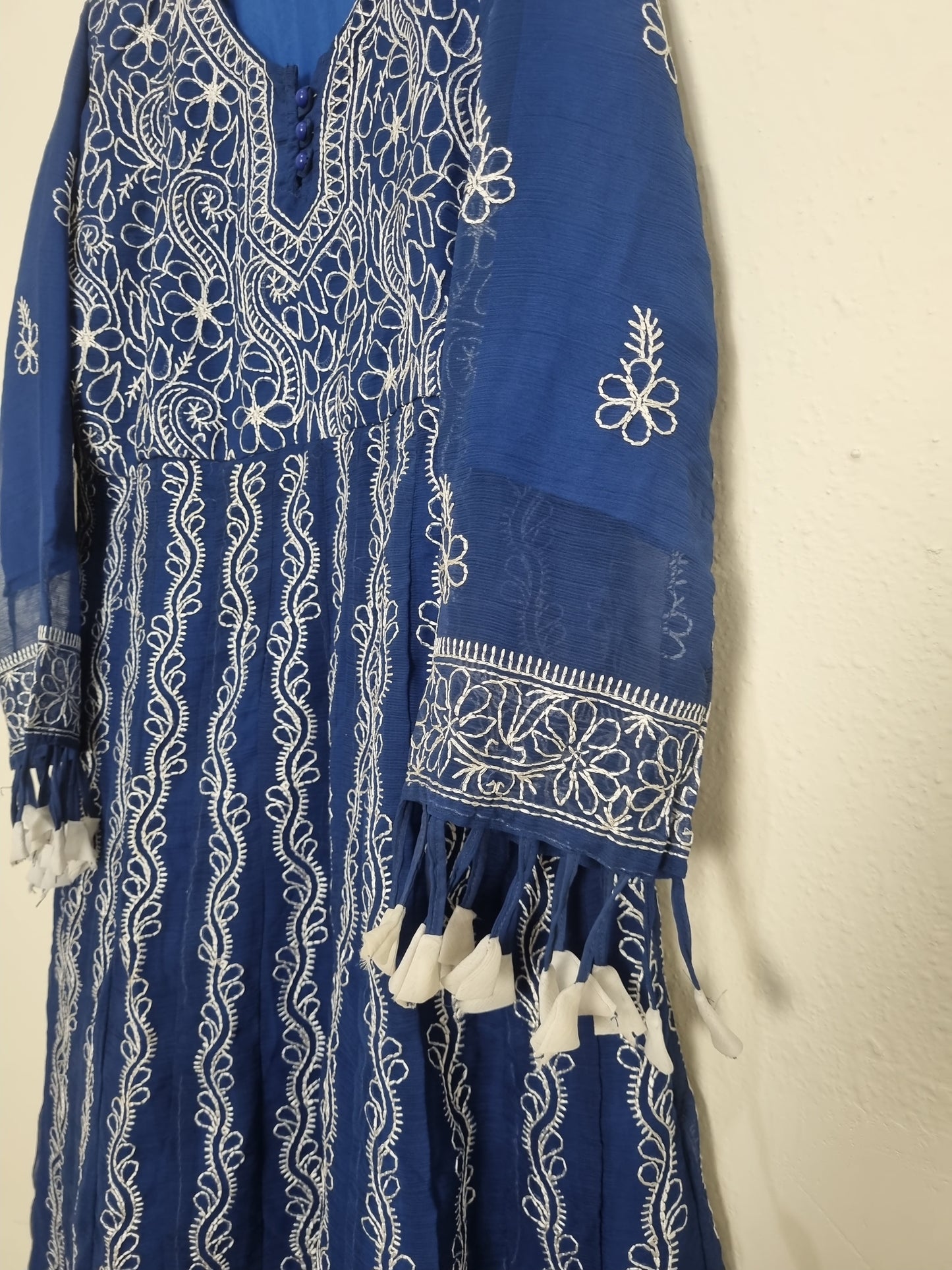 Chiffon Embroidered long frock